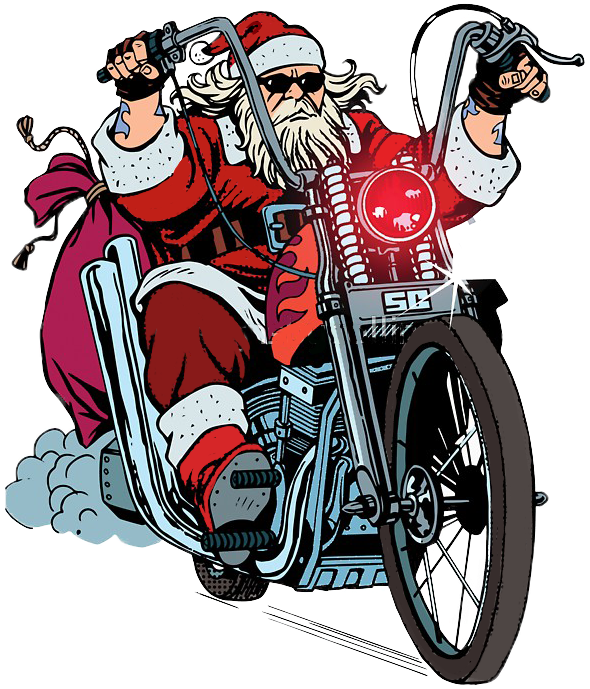 Download Santa Claus Harley Davidson Clipart (#3613492) - PinClipart