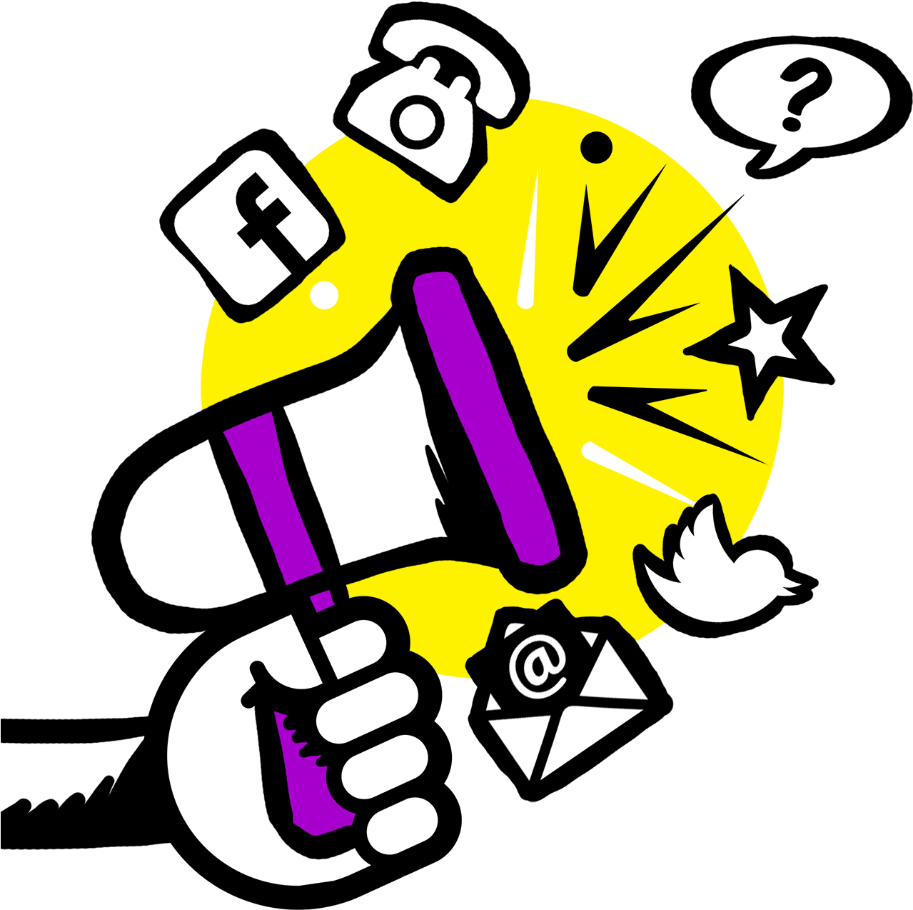 Give Us A Shout Clipart (1291x1291), Png Download