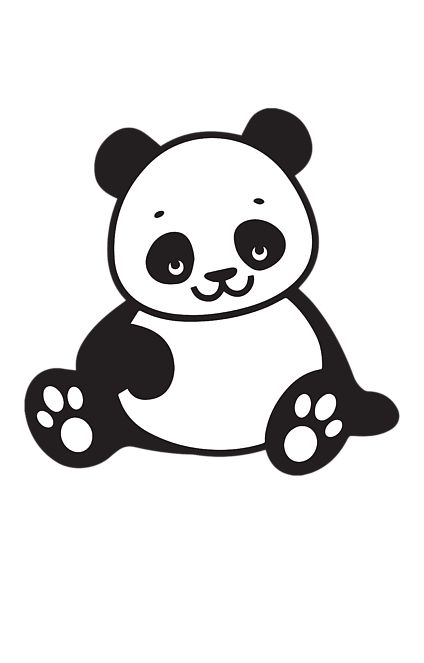 Bleed Area May Not Be Visible - Just A Girl Who Loves Pandas Clipart (583x700), Png Download