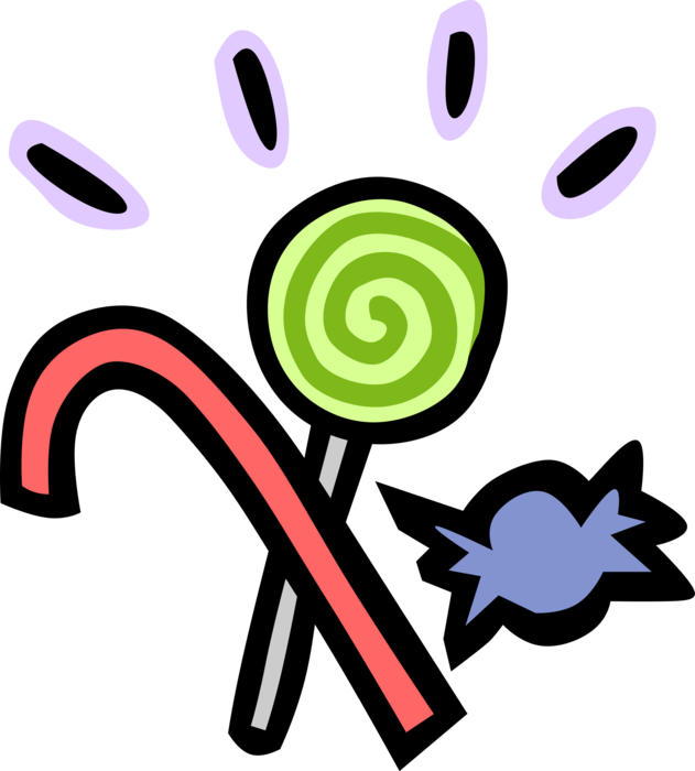 Vector Illustration Of Assorted Confectionery Candies - Worksheet Clipart (631x700), Png Download