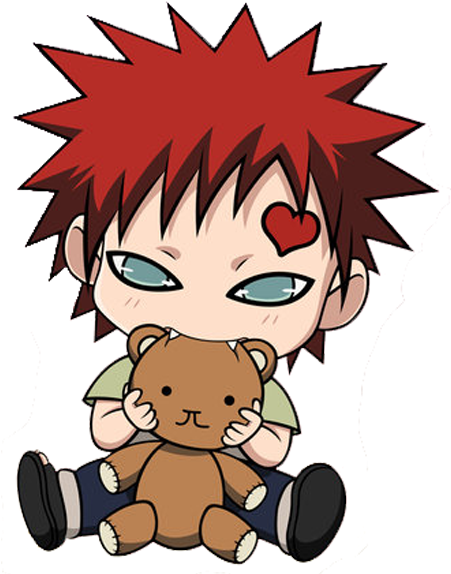 Chibi Png File - Chibi Gaara Clipart (600x600), Png Download