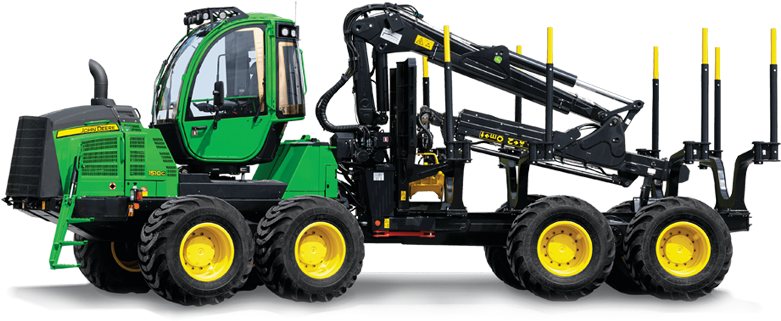 Forwarder Png Clipart - John Deere Metsäkone Transparent Png (800x764), Png Download
