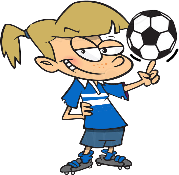 This Program Is For Players In The U8boys And U8girls - Cartoon Clipart (613x600), Png Download