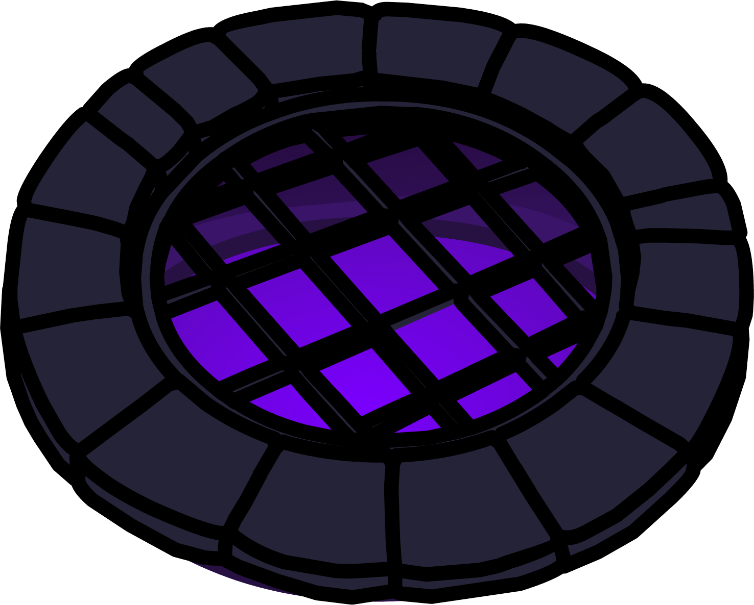Purple Pit - Circle Clipart (1476x1186), Png Download