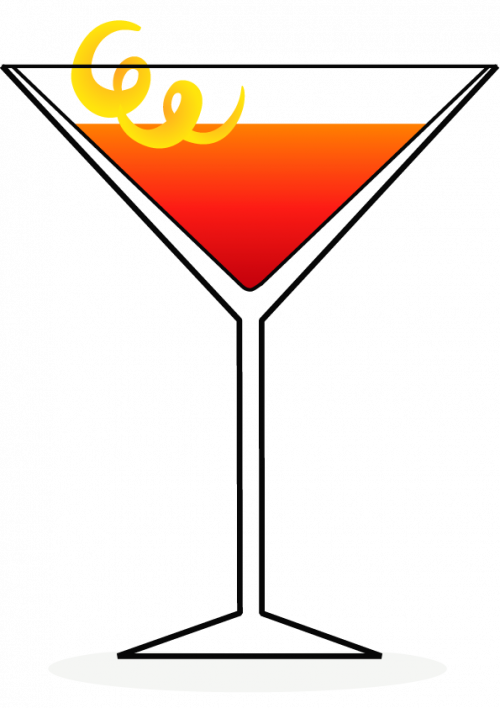 Fmk Old Pal - Martini Glass Clipart (500x708), Png Download