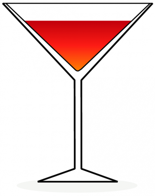 Fmk Uhudler Manhattan - Martini Glass Clipart (500x633), Png Download