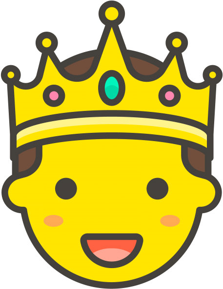 Prince Emoji - Princess Icon Png Clipart (866x650), Png Download