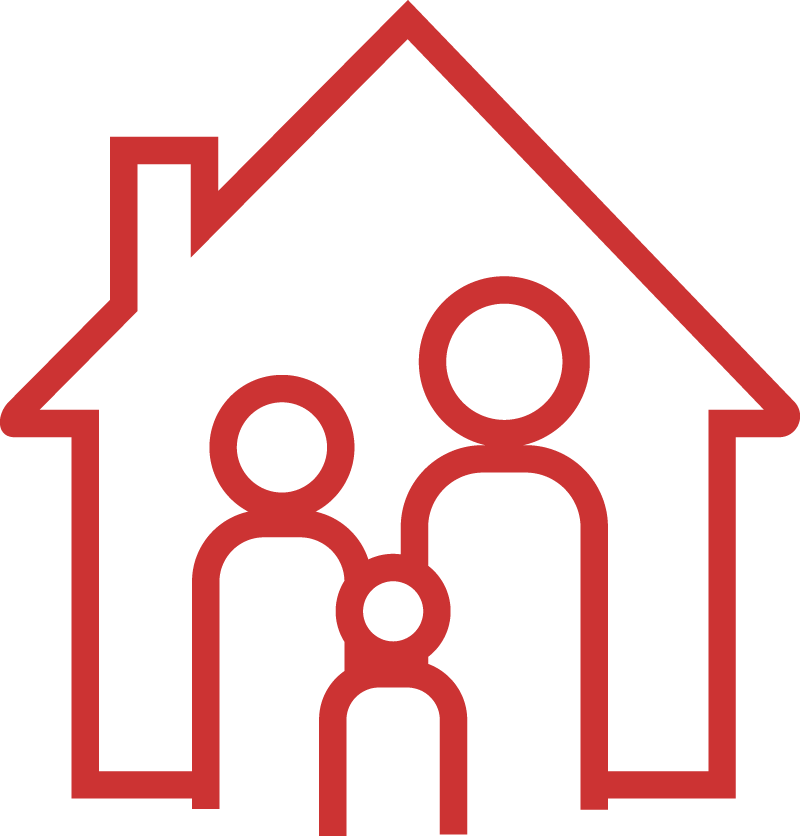 Working Families Can't Afford Higher Taxes - House With Heart Icon Png Clipart (800x836), Png Download