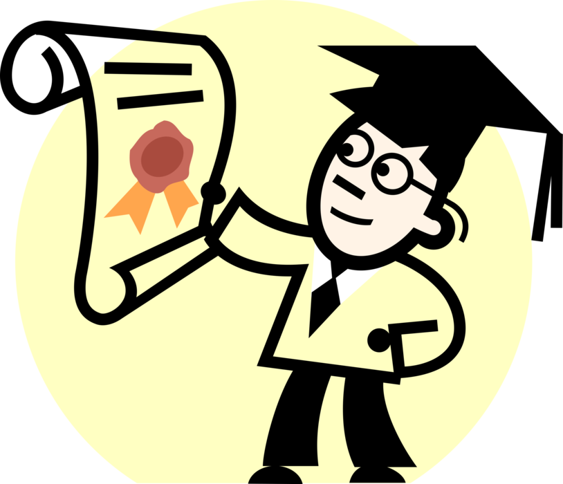 Vector Illustration Of High School, College, Or University - Shaking Hands Cartoon Clipart (814x700), Png Download