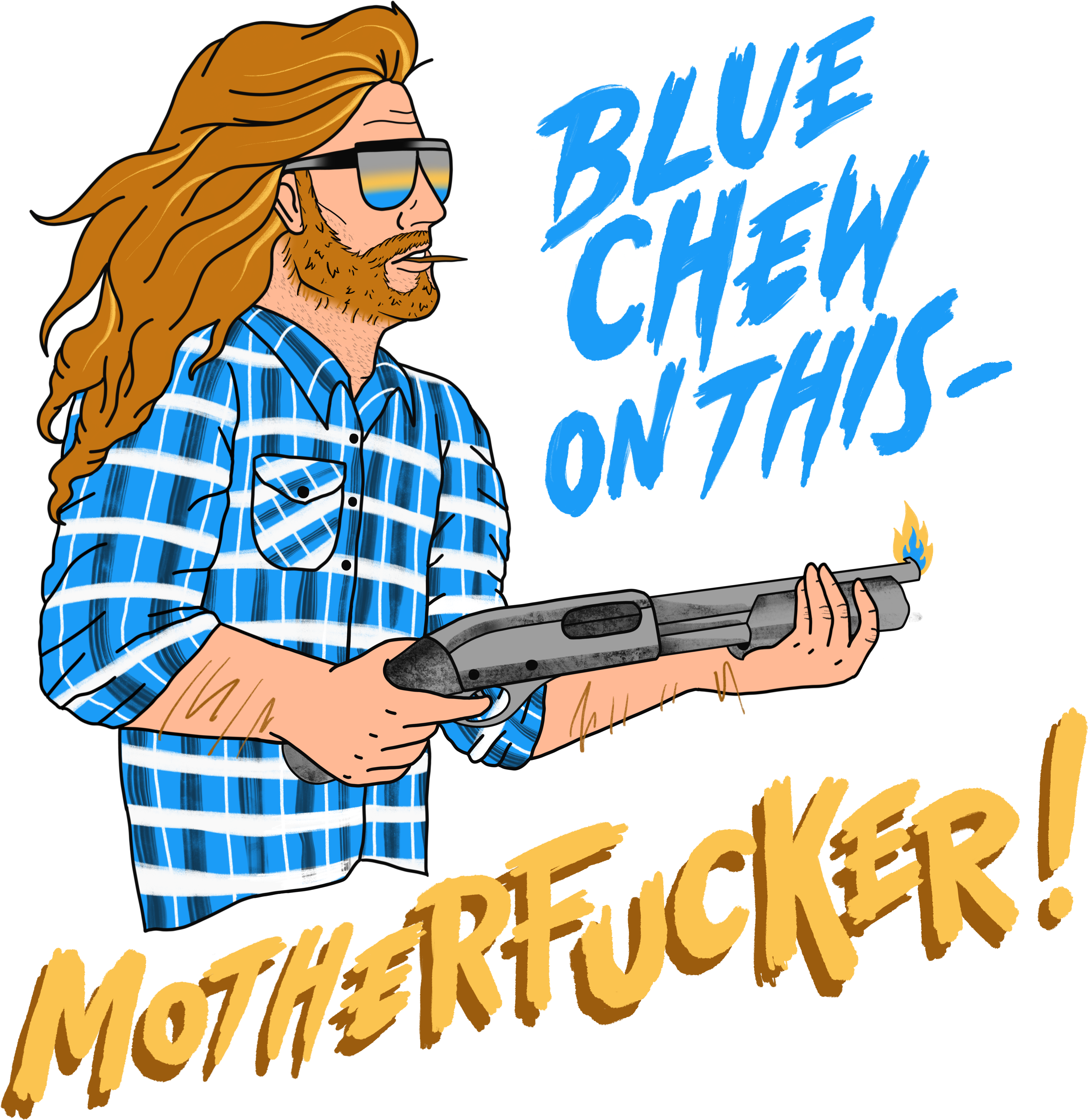 “blue Chew On This-” Graphic Design, November Clipart (6500x6500), Png Download