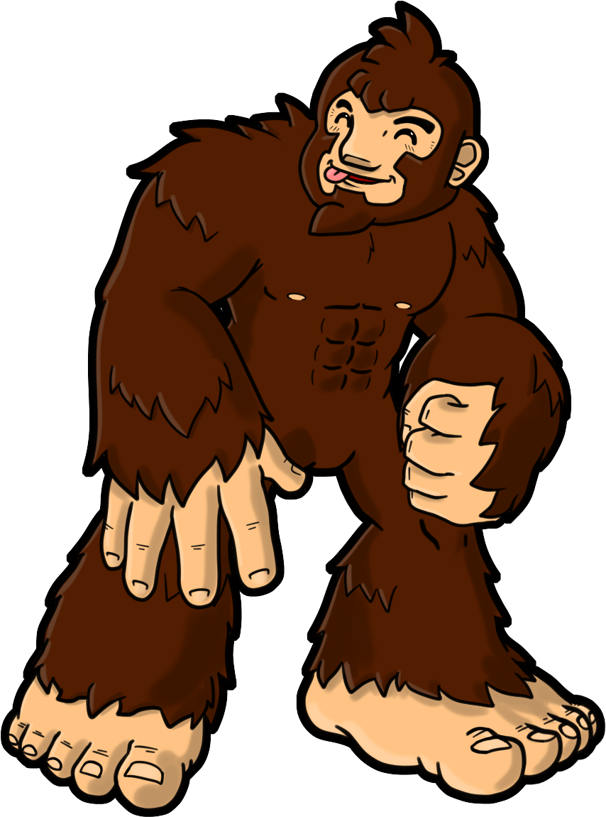 Big Foot Clip Art - Png Download (900x1200), Png Download