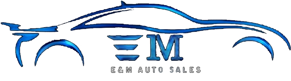 E And M Auto Sales Clipart (1200x300), Png Download