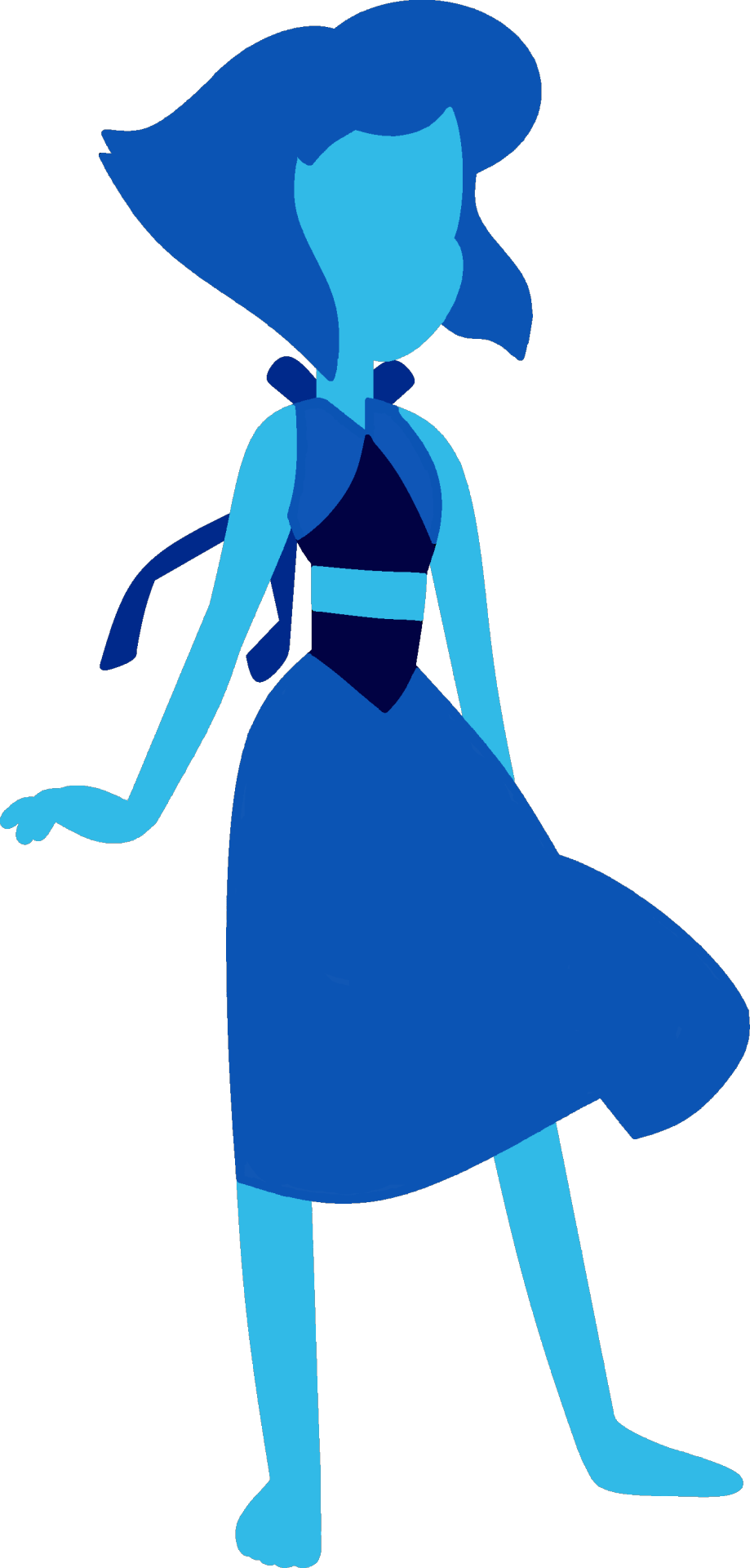 Child Silhouette Clipart - Steven Universe Lapis Star - Png Download (919x1920), Png Download
