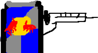 Drawn Bulls Energy Drink Clipart (640x480), Png Download