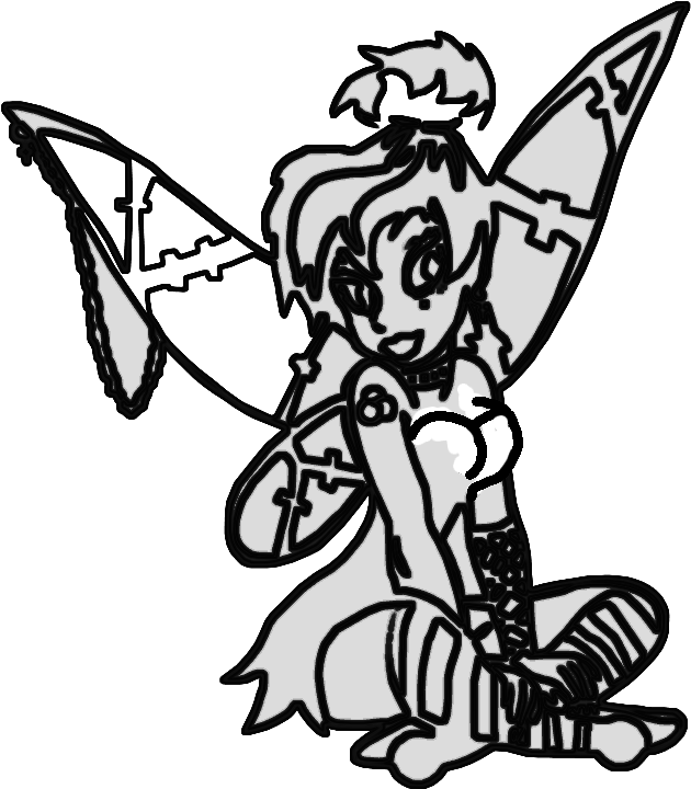 [pending] Tinkerbell Requesting A Signature [archive] - Cartoon Clipart (641x741), Png Download