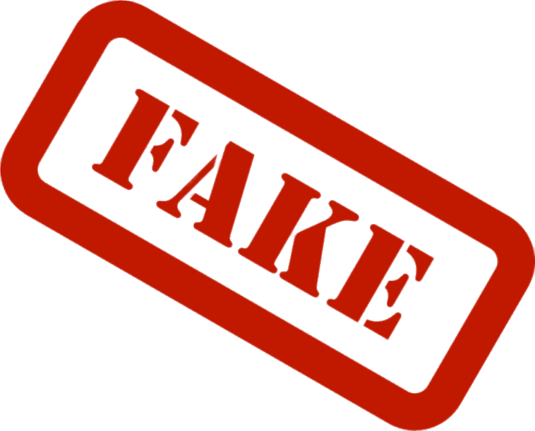 Fake Red Diagonal - Fake Png Clipart (758x612), Png Download