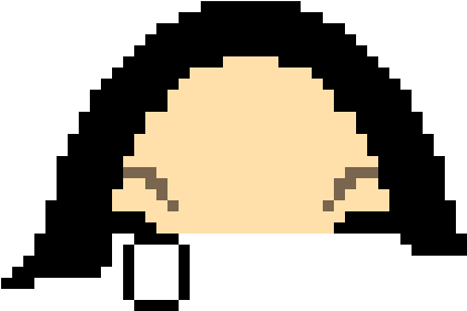 Snape Pixelart - Pattern Cross Stitch Frida Kahlo Clipart (690x580), Png Download