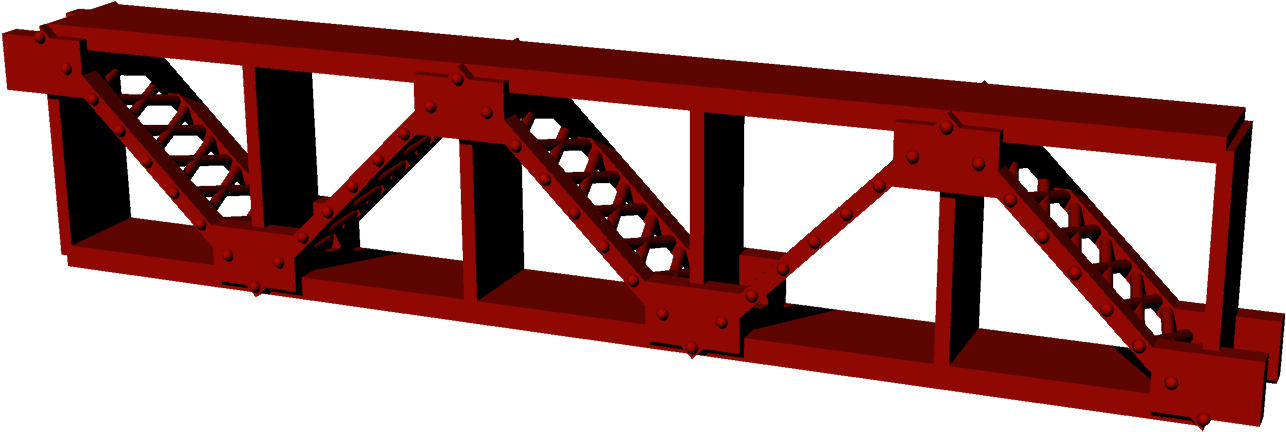 22 23 Golden Gate Truss - Wood Clipart (1920x1080), Png Download