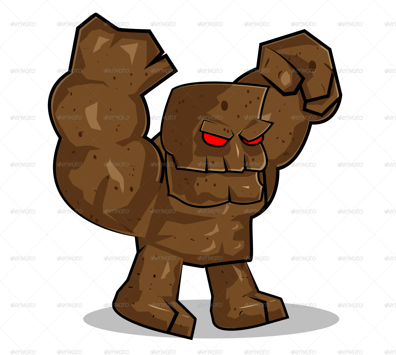 Stone 1 Stone 2 Stone 3 - Cartoon Clipart (1676x1500), Png Download