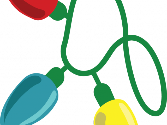 Christmas Lights Clipart Public Domain - Led Lights Clipart - Png Download (640x480), Png Download