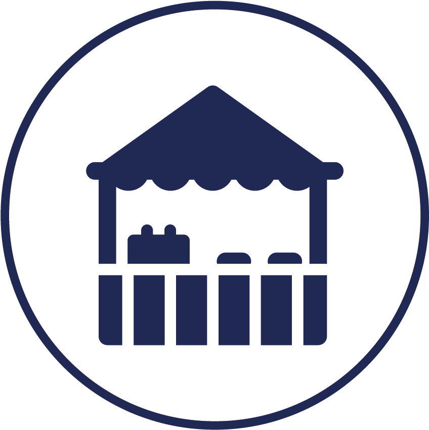 Stall Flat Icon Clipart (1182x1182), Png Download