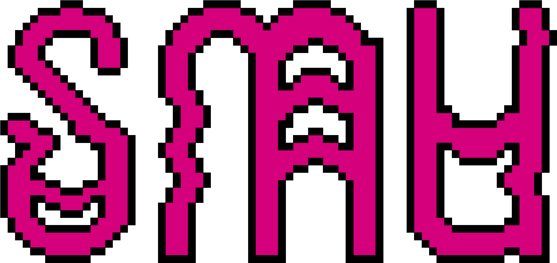 08 - 4 - - Pixel Art Clipart (2481x1182), Png Download