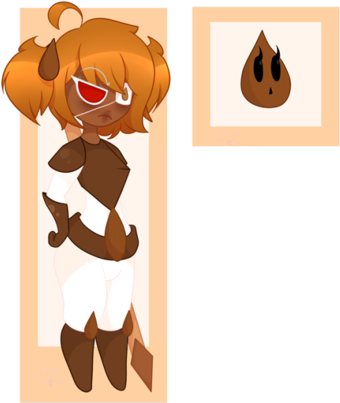 The Little Almond Cookie 💕 - Cartoon Clipart (540x635), Png Download