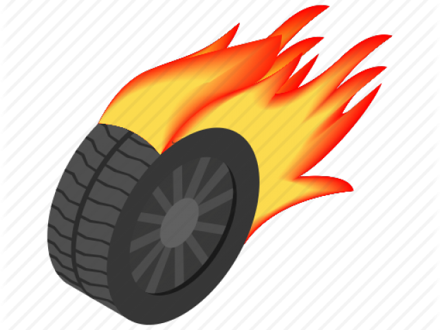 Burning Tire Icon Clipart (640x480), Png Download