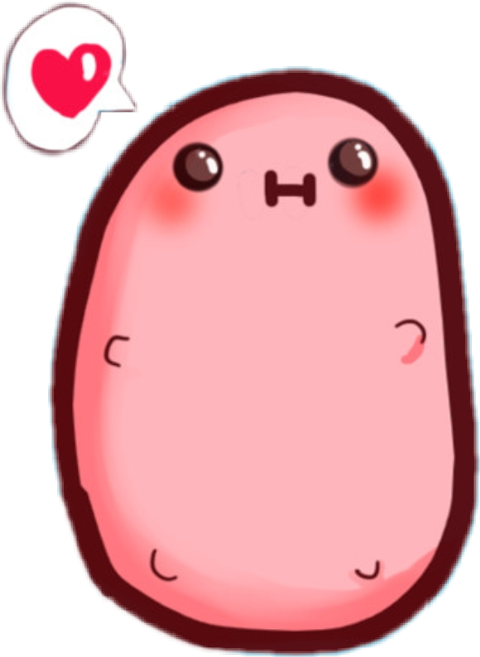 Patatas Kawaii Clipart (480x657), Png Download