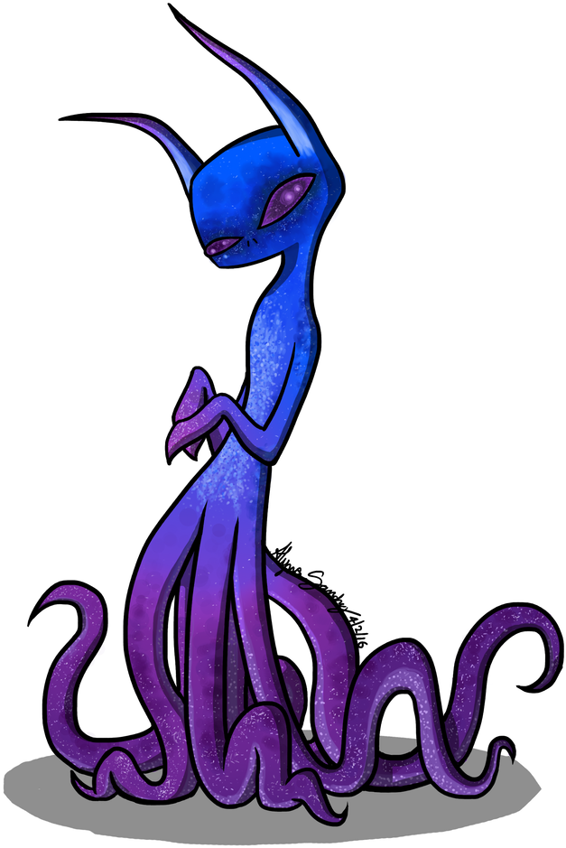 798 X 1001 1 - Squid Alien Clipart (798x1001), Png Download
