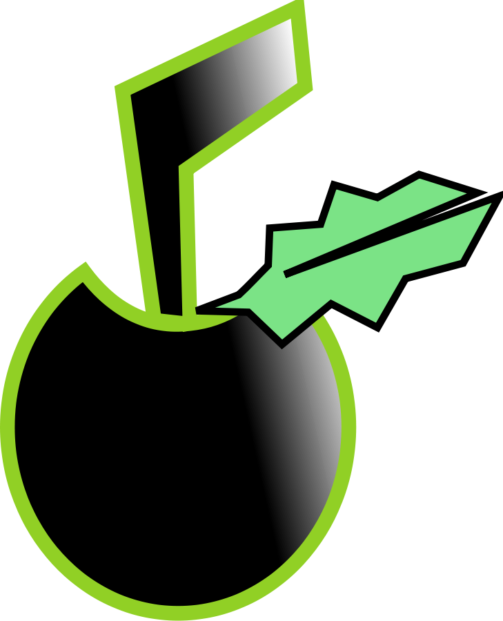 Black Apple Clipart - Png Download (729x900), Png Download