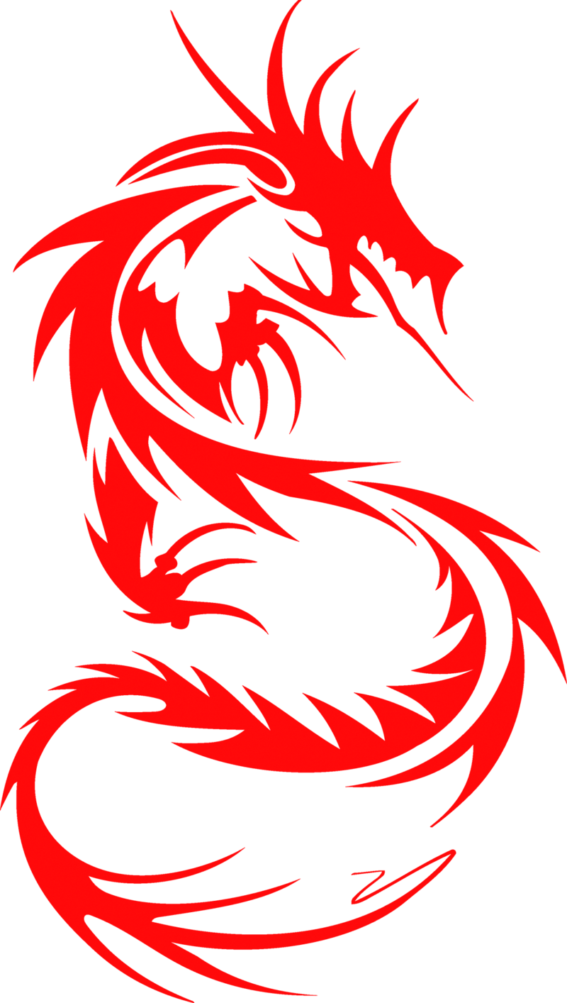 Paper Cut Tattoo Sleeve Chinese Dragon Cover Up - S Shaped Dragon Tattoo Clipart (800x1414), Png Download