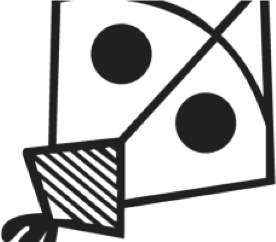 Red Kite Clipart Paper Kite - Clip Art Kite Clipart Black And White - Png Download (640x480), Png Download