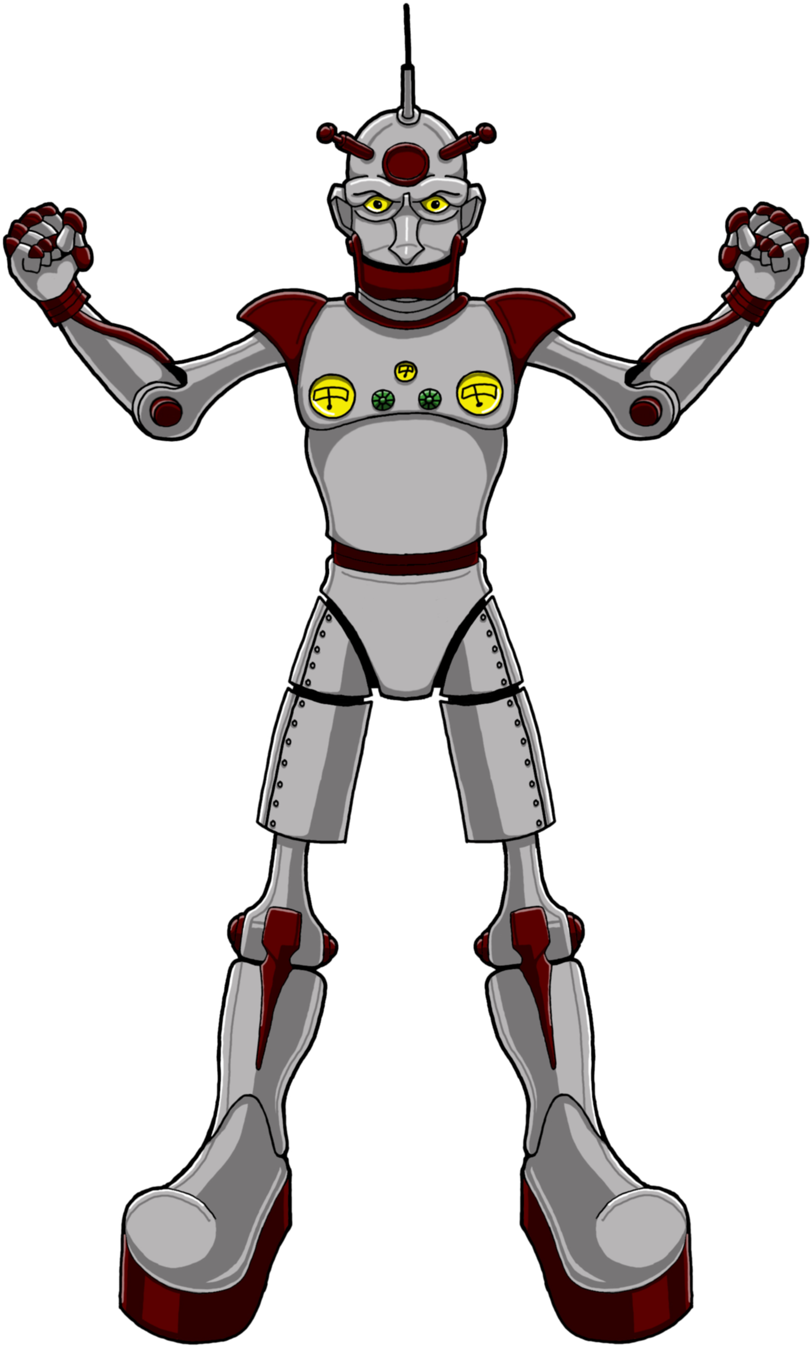 Iron Emperor - Sticker - Cartoon Clipart (1618x2686), Png Download