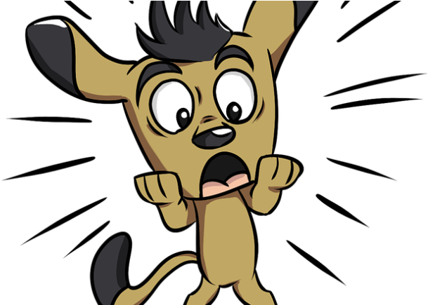 Cartoon Dogs Standing On Hind Legs Clipart (710x434), Png Download