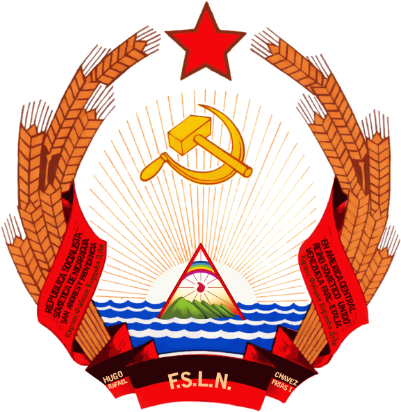 República Socialista Soviética De Nicaragua - Latvian Ssr Coat Of Arms Clipart (589x599), Png Download