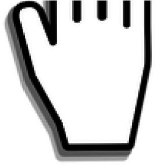 Here Clipart Hand Pointer - Png Download (640x480), Png Download