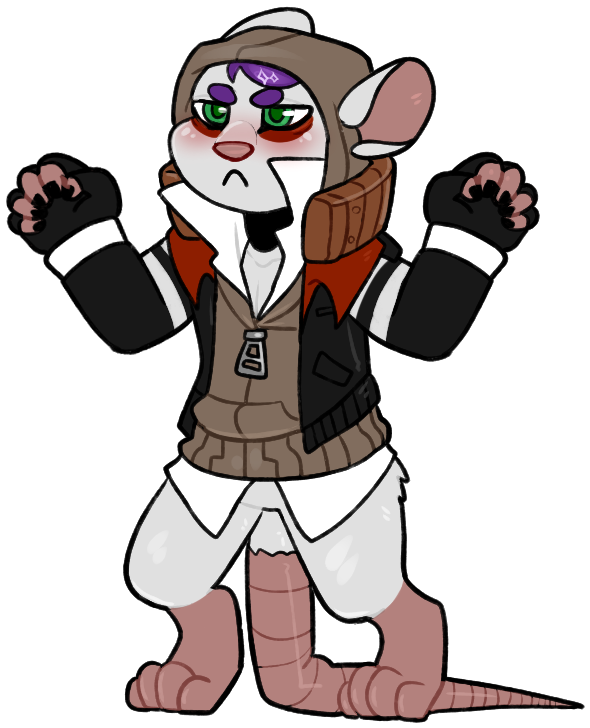 Dangerous Rat - Cartoon Clipart (601x740), Png Download