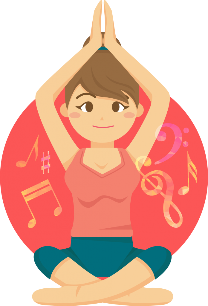 Yoga For Pianists - Yoga Cartoon Png Clipart (696x1024), Png Download