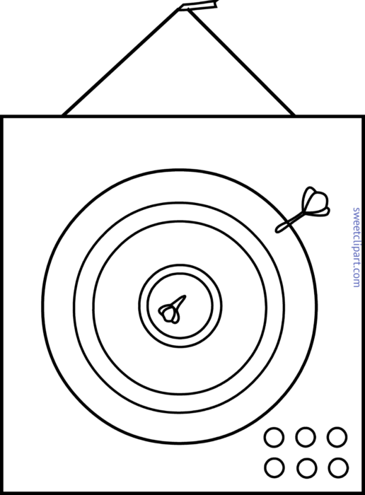 Board Lineart Sweet - Circle Clipart (516x700), Png Download