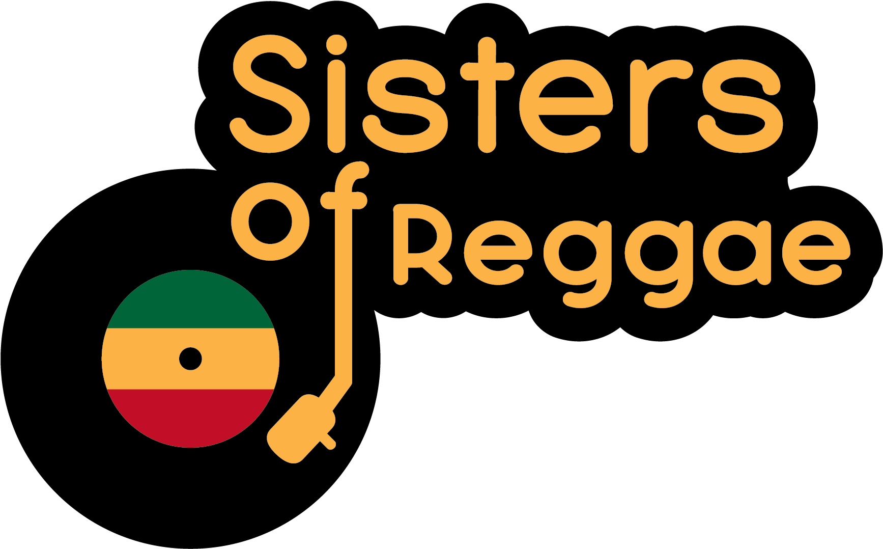 Cropped Sisters Of Reggae Logo Yellow Black Yellow - Circle Clipart (1893x1226), Png Download