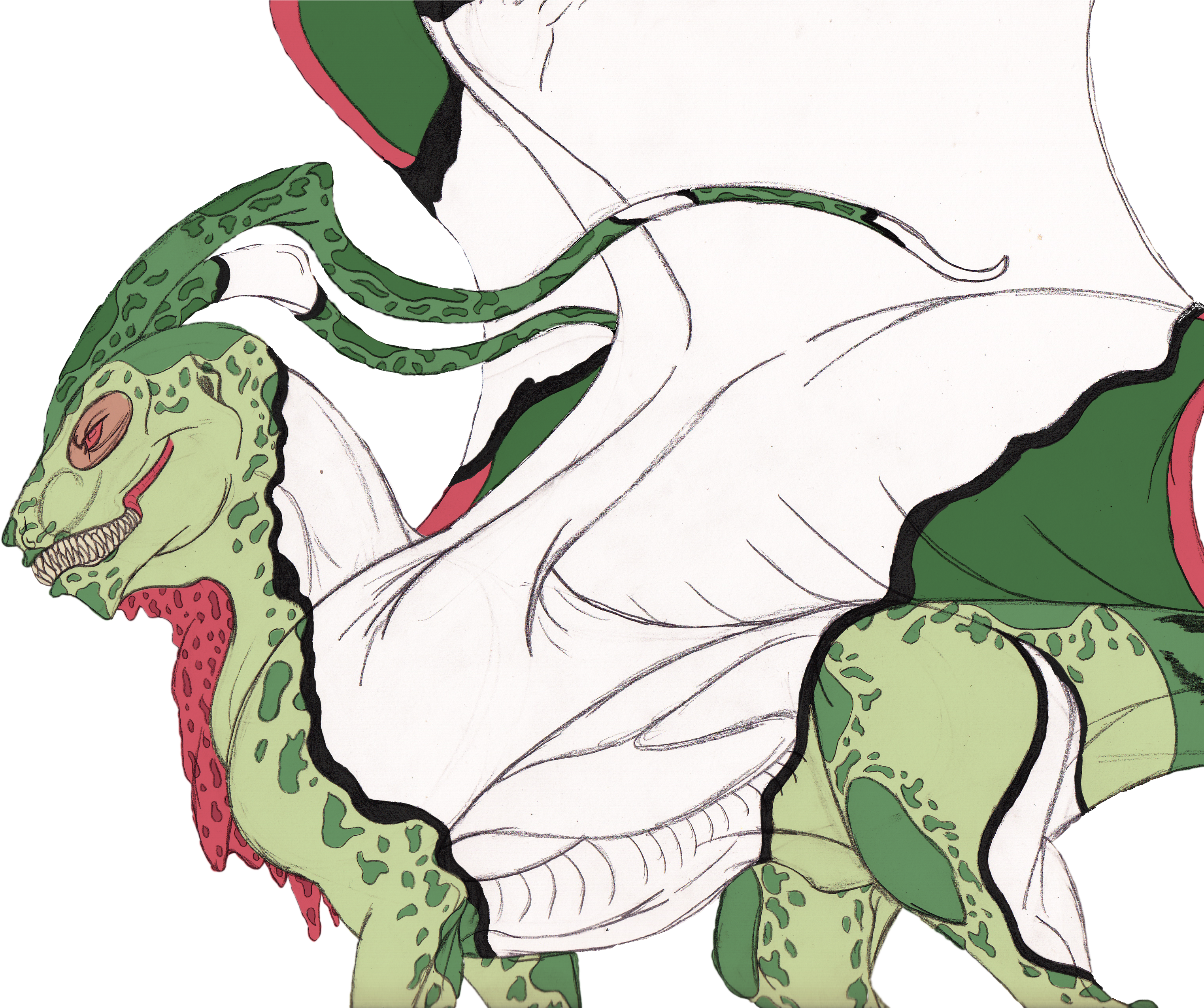 The Psycho Mantis - Mantis Pokemon Clipart (3300x2550), Png Download