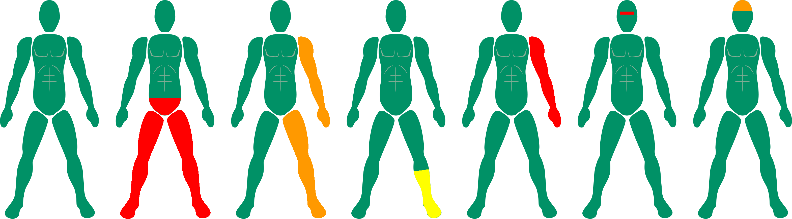 Muscles - Illustration Clipart (3140x871), Png Download