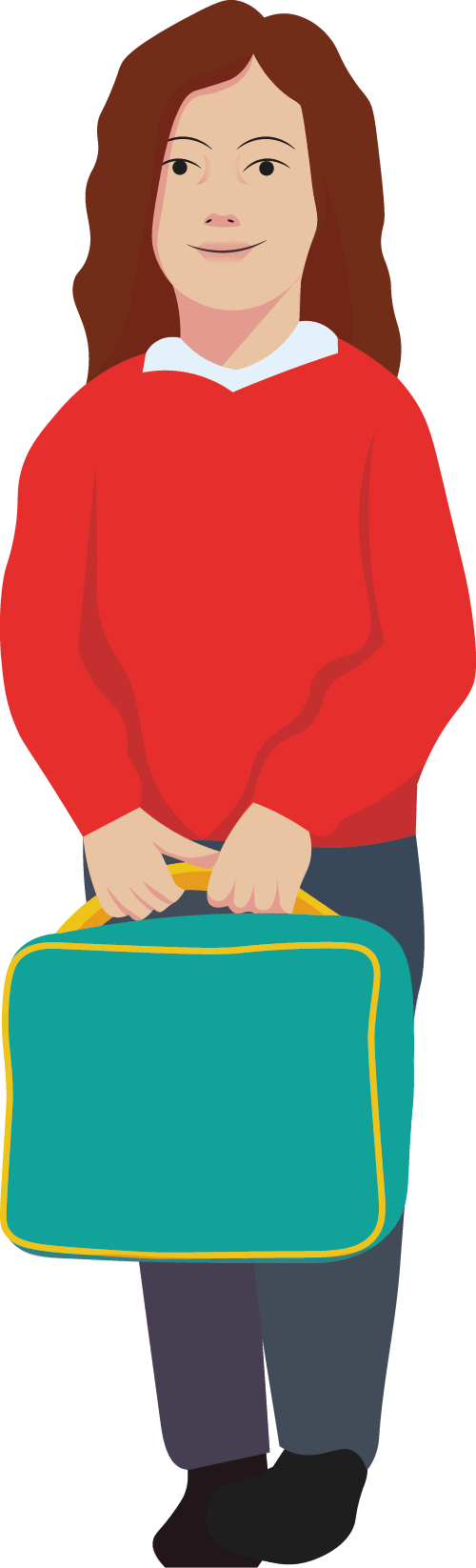 Back To School Clipart (500x1646), Png Download