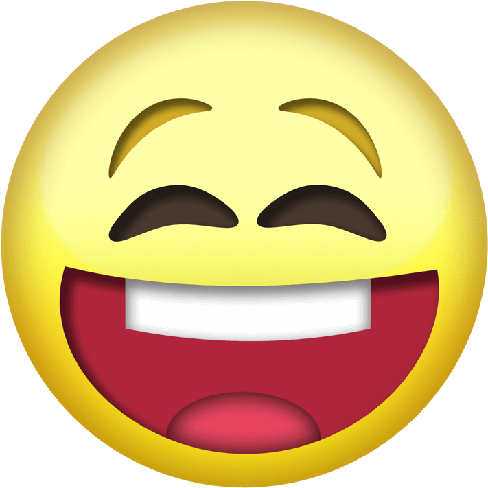 Hahahah Emoji Png Transparent Clipart (1000x824), Png Download