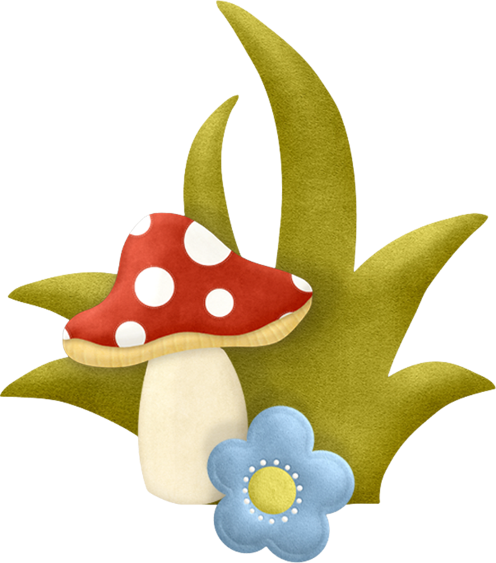 Mushroom Clipart Felt Applique - Cartoon - Png Download (705x800), Png Download