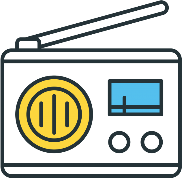 Radio Icon - Icon Clipart (866x650), Png Download