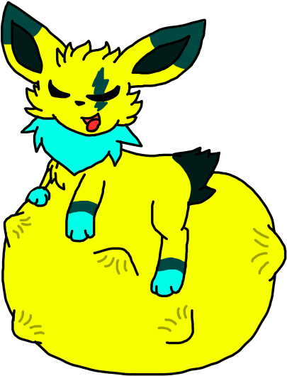 Thunderstorm's Big Meal - Cartoon Clipart (700x700), Png Download