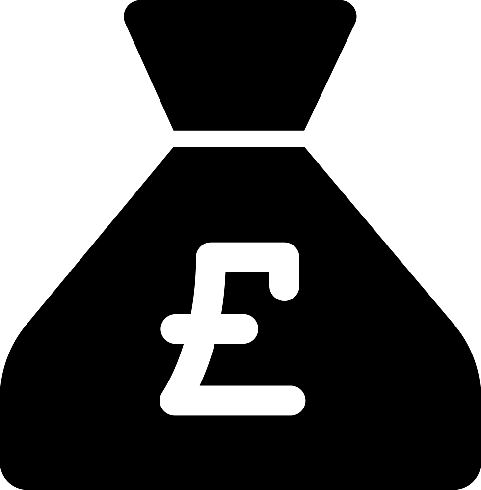 Pounds Money Bag Comments - Money Bags Clip Art - Png Download (980x998), Png Download