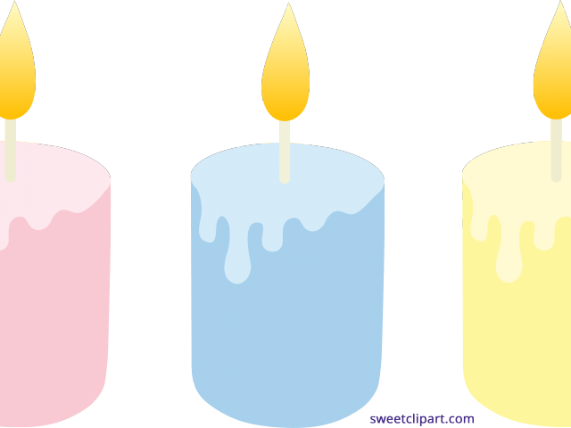 Candles Clipart Colored - Png Download (640x480), Png Download